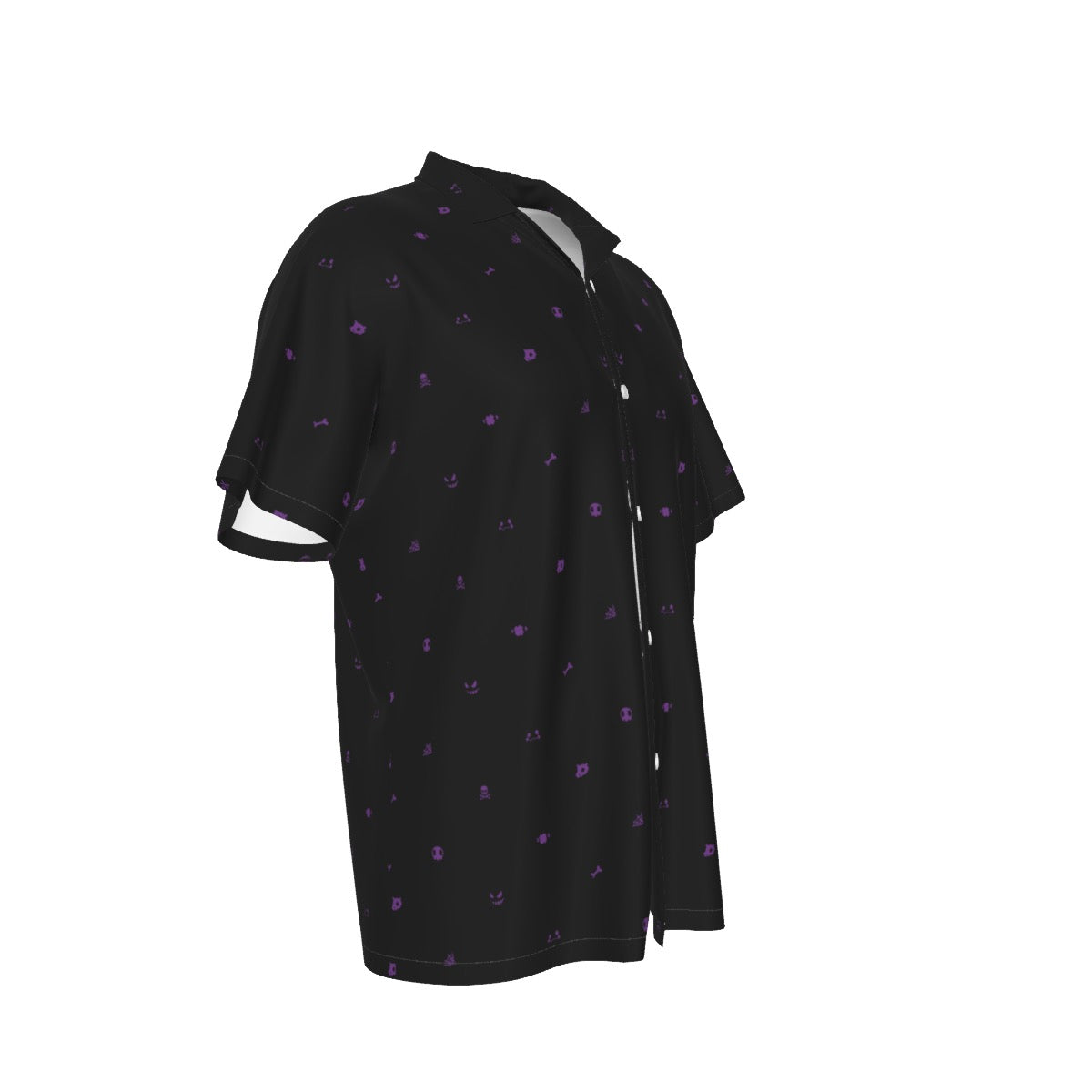 Ghost (Black) Button Shirt