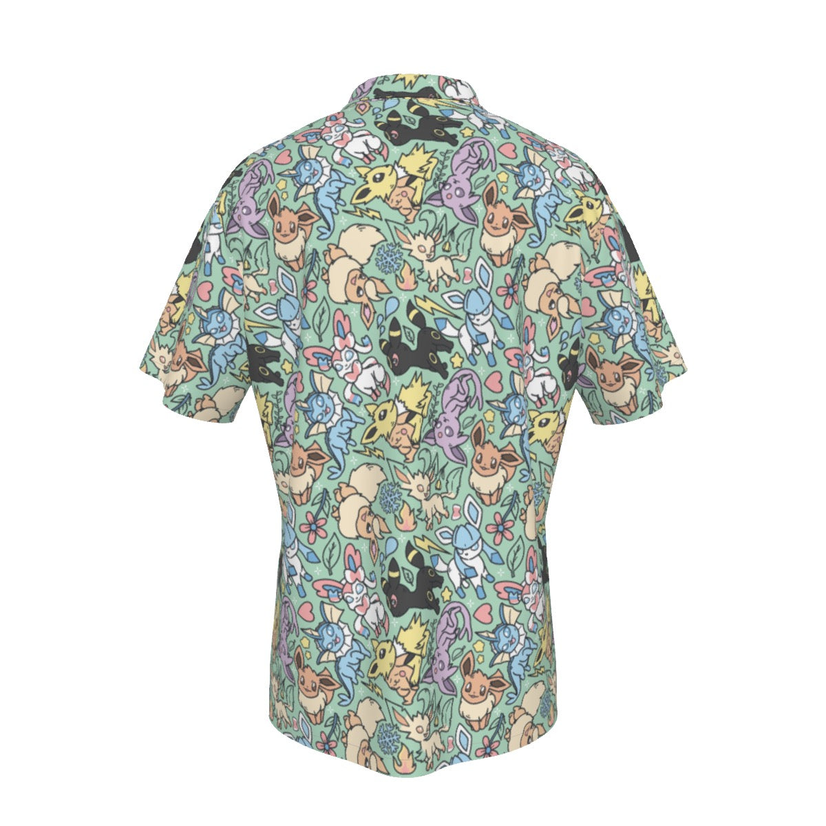 Eeveelutions (Green) Button Shirt