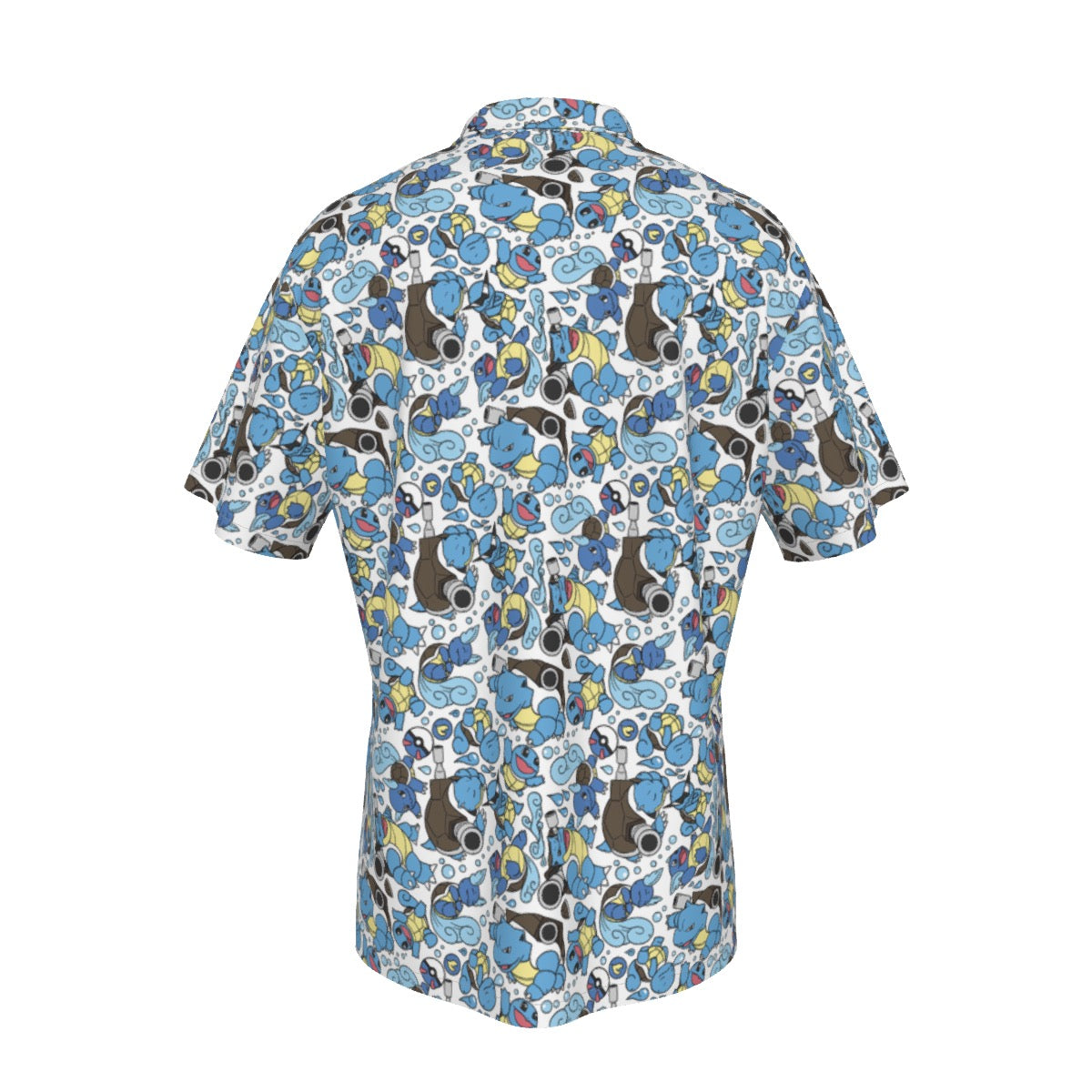 Blastoise (White) Button Shirt