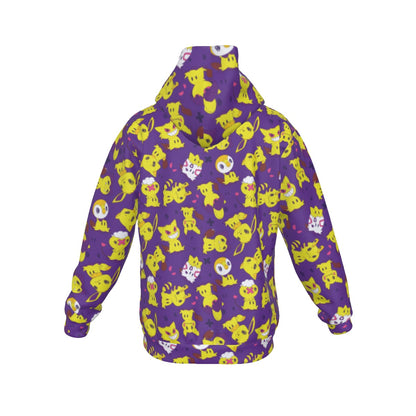 Mimikyu (Purple) Pattern Hoodie
