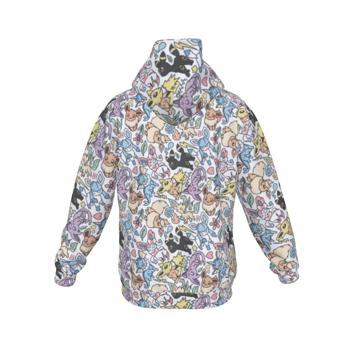 Eeveelutions (White) Pattern Hoodie