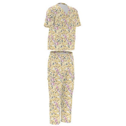 All-Over Print Unisex Scrub Set With Six Pocket