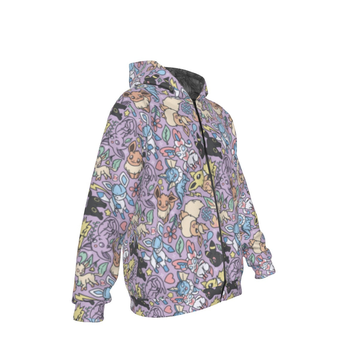 Eeveelutions (Purple) Pattern Hoodie