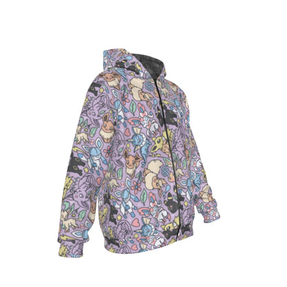 Eeveelutions (Purple) Pattern Hoodie