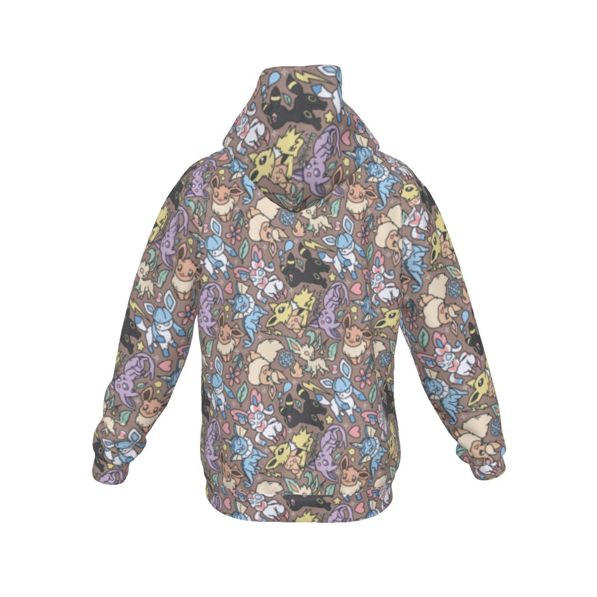 Eeveelutions (Brown) Pattern Hoodie