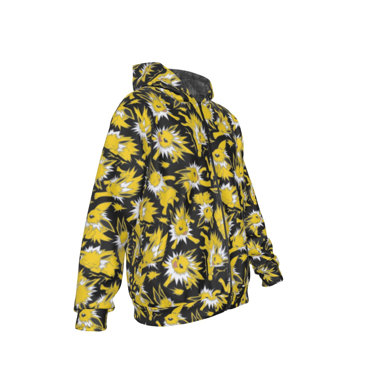 Jolteon (Black) Pattern Hoodie