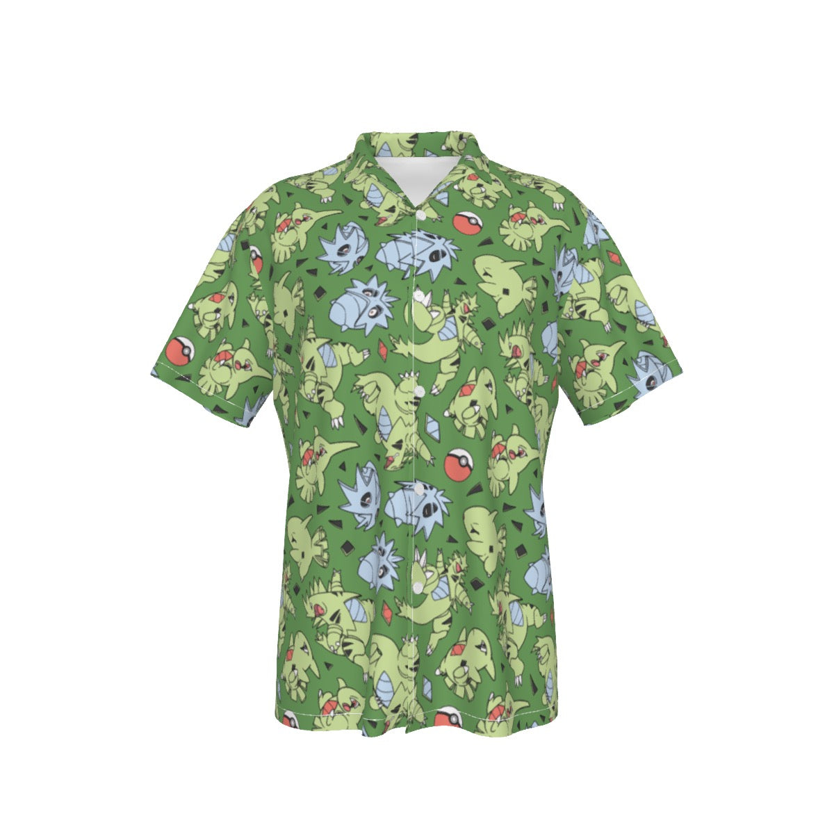 希少 NGAP ALL OVER PATTERN WORK SHIRTS All-Over Print Men's Hawaiian Shirt With Button Closure