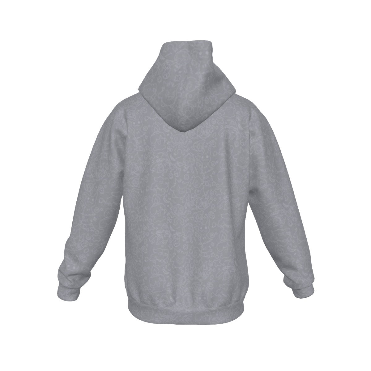 Ghost (Grey) Pattern Hoodie