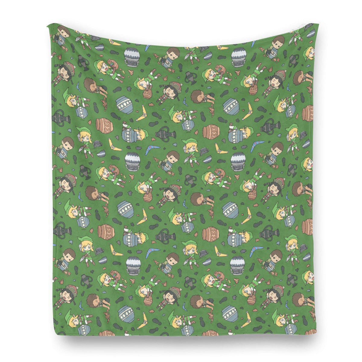 Zelda Link Smashing Pots Blanket