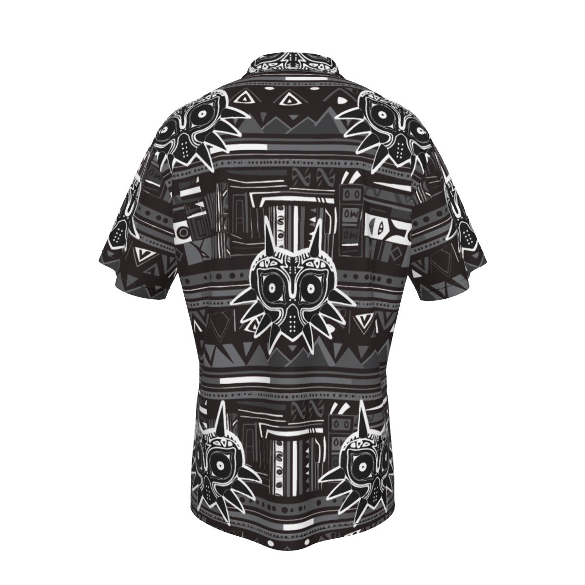 Zelda Majora’s Mask (Black) Hawaiian Button Shirt