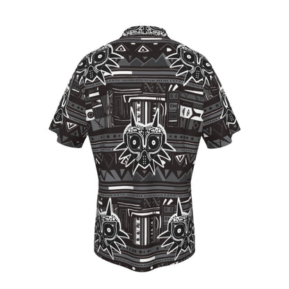 Zelda Majora’s Mask (Black) Hawaiian Button Shirt