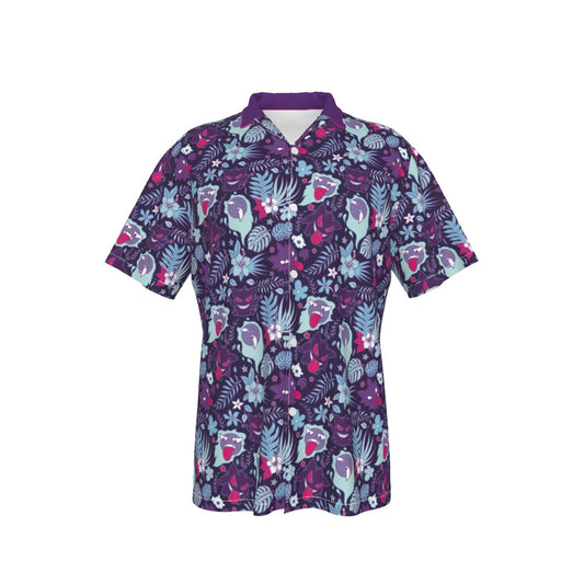 Gengar Hawaiian Button Shirt