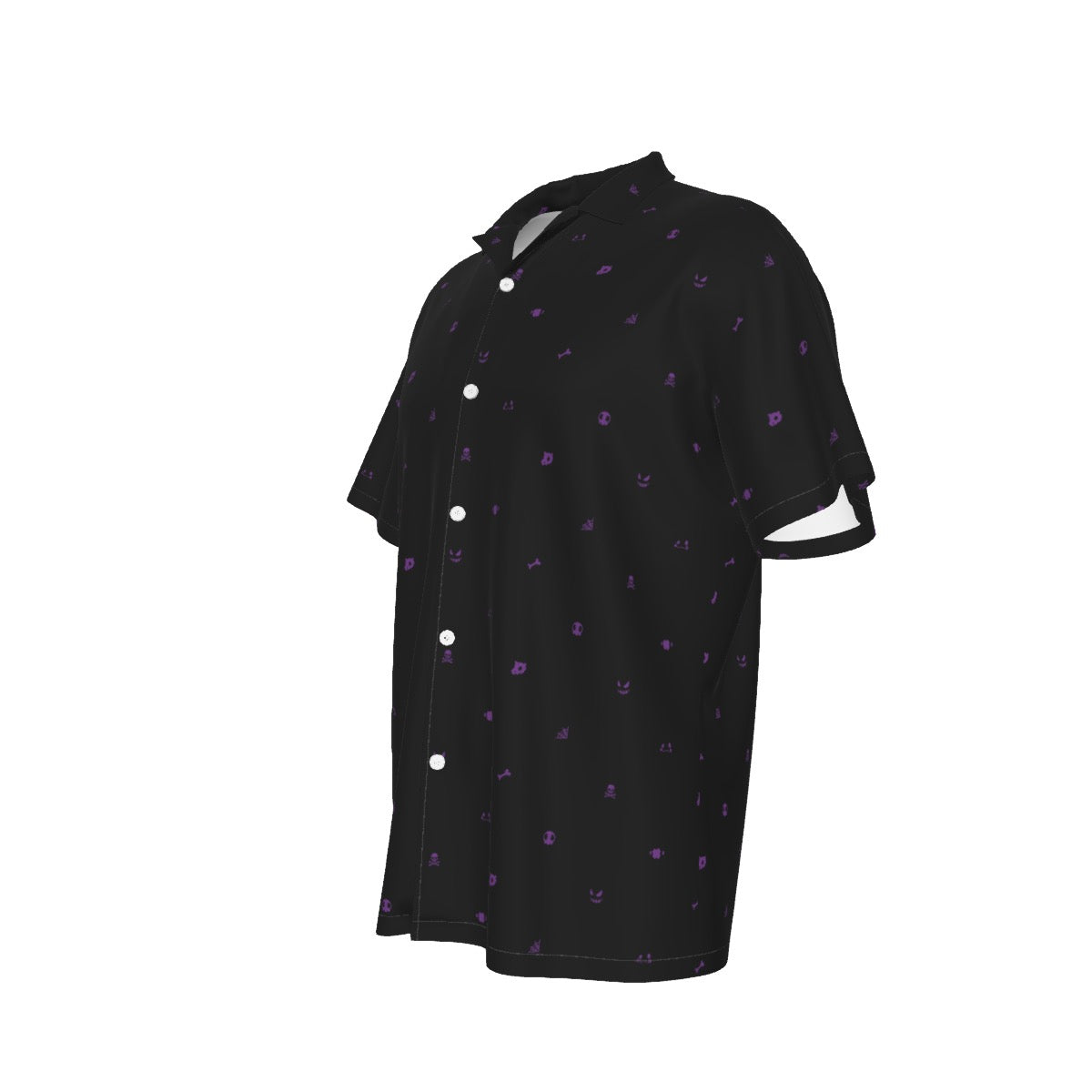 Ghost (Black) Button Shirt