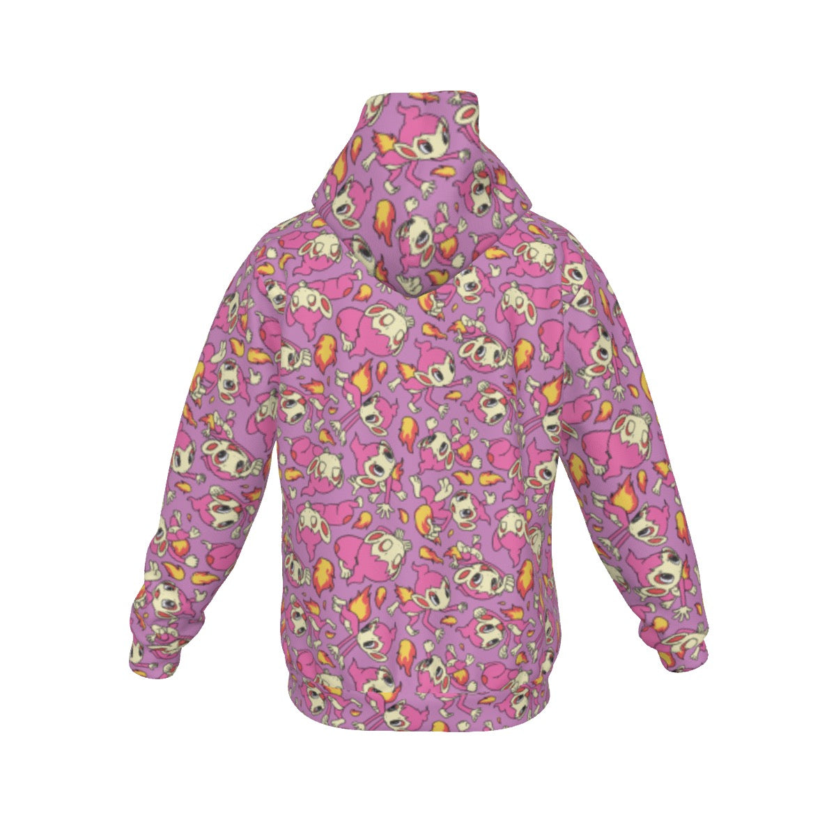 Chikorita (Pink) Pattern Hoodie