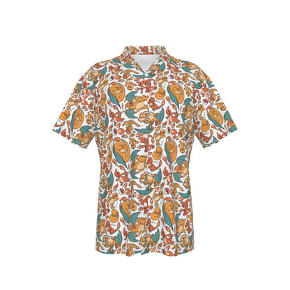 Charizard (White) Button Shirt