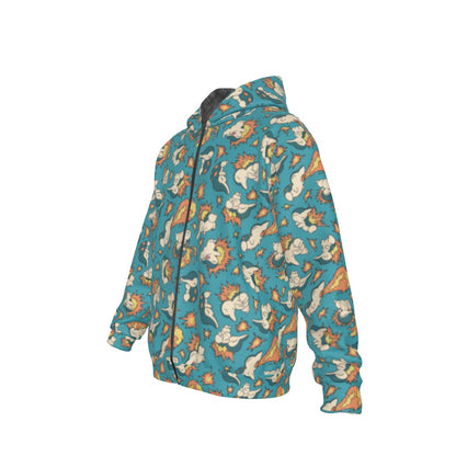 Cyndaquil Pattern Hoodie