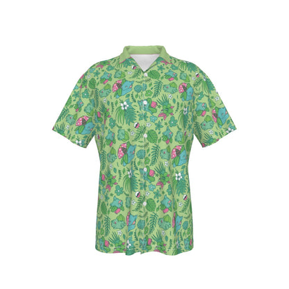 Venusaur Hawiian Button Shirt