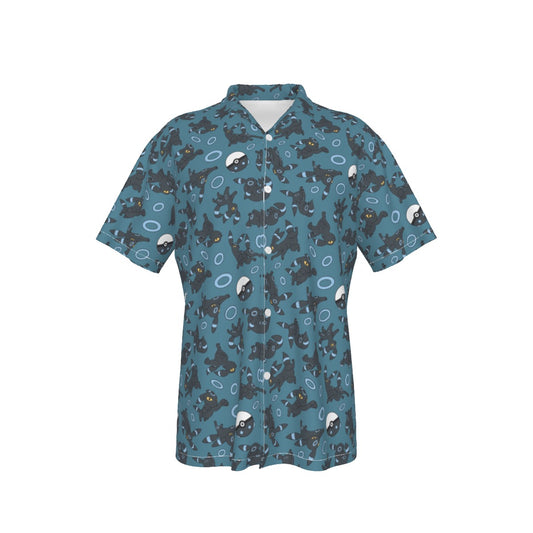 Umbreon (Blue) Button Shirt