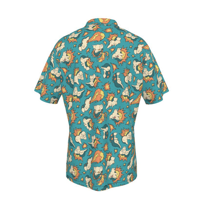 Cyndaquil Button Shirt