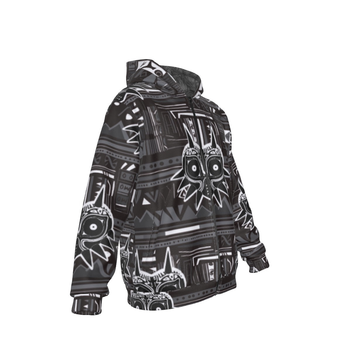 Zelda Majora’s Mask (Black) Pattern Hoodie