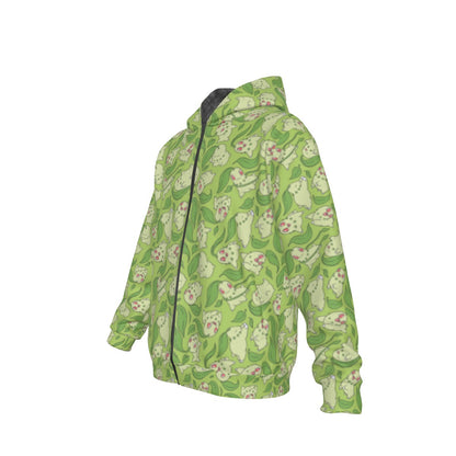 Chikorita (Green) Pattern Hoodie