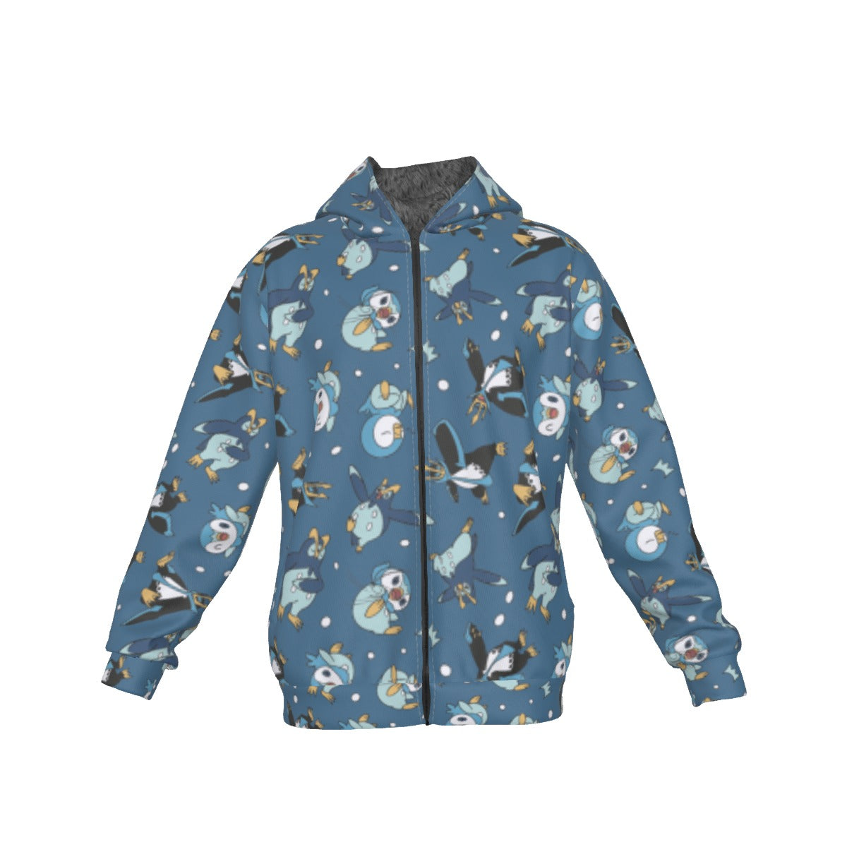 Piplup Pattern Hoodie