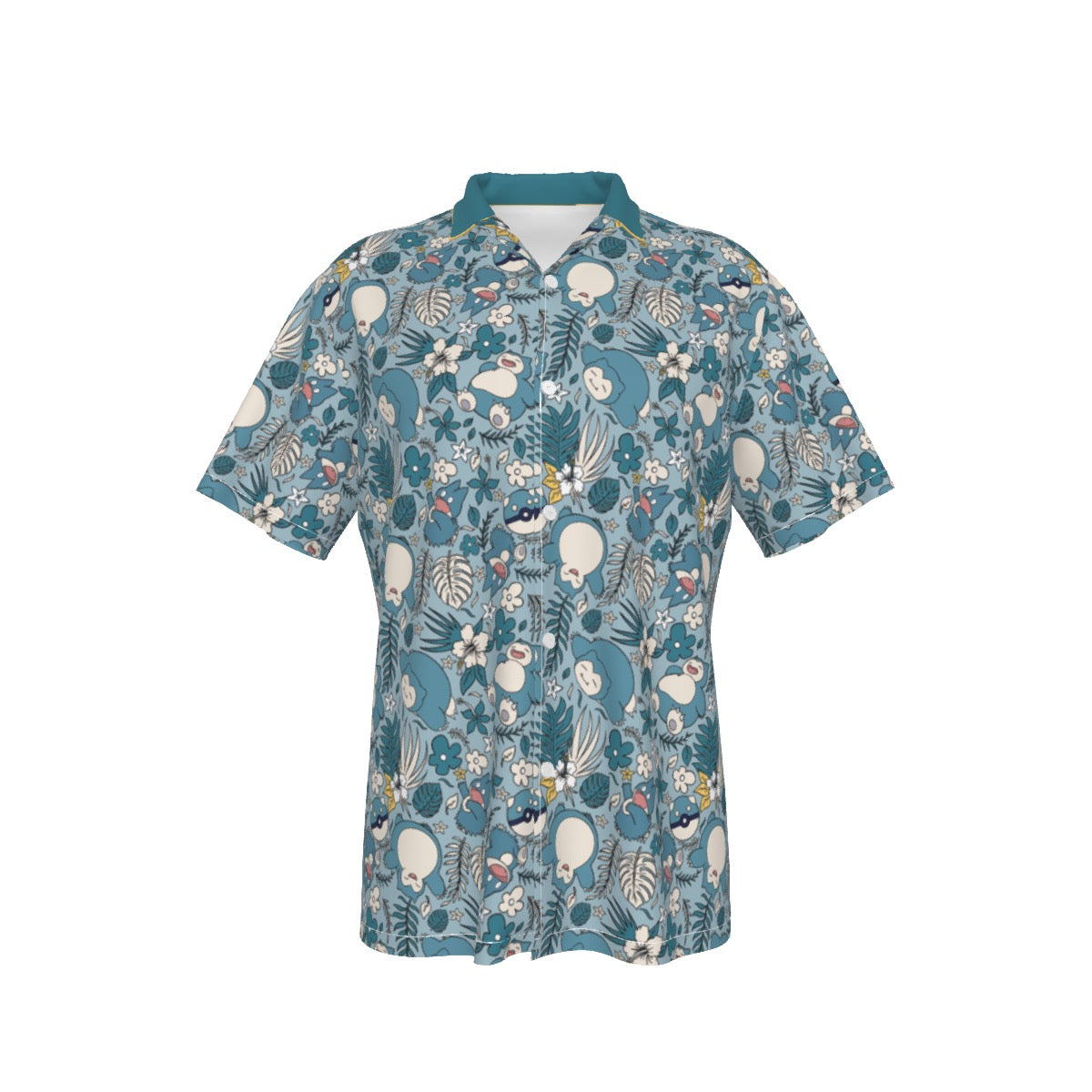 Snorlax Hawiian Button Shirt