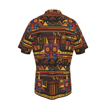 Zelda Majora’s Mask (Red) Hawaiian Button Shirt