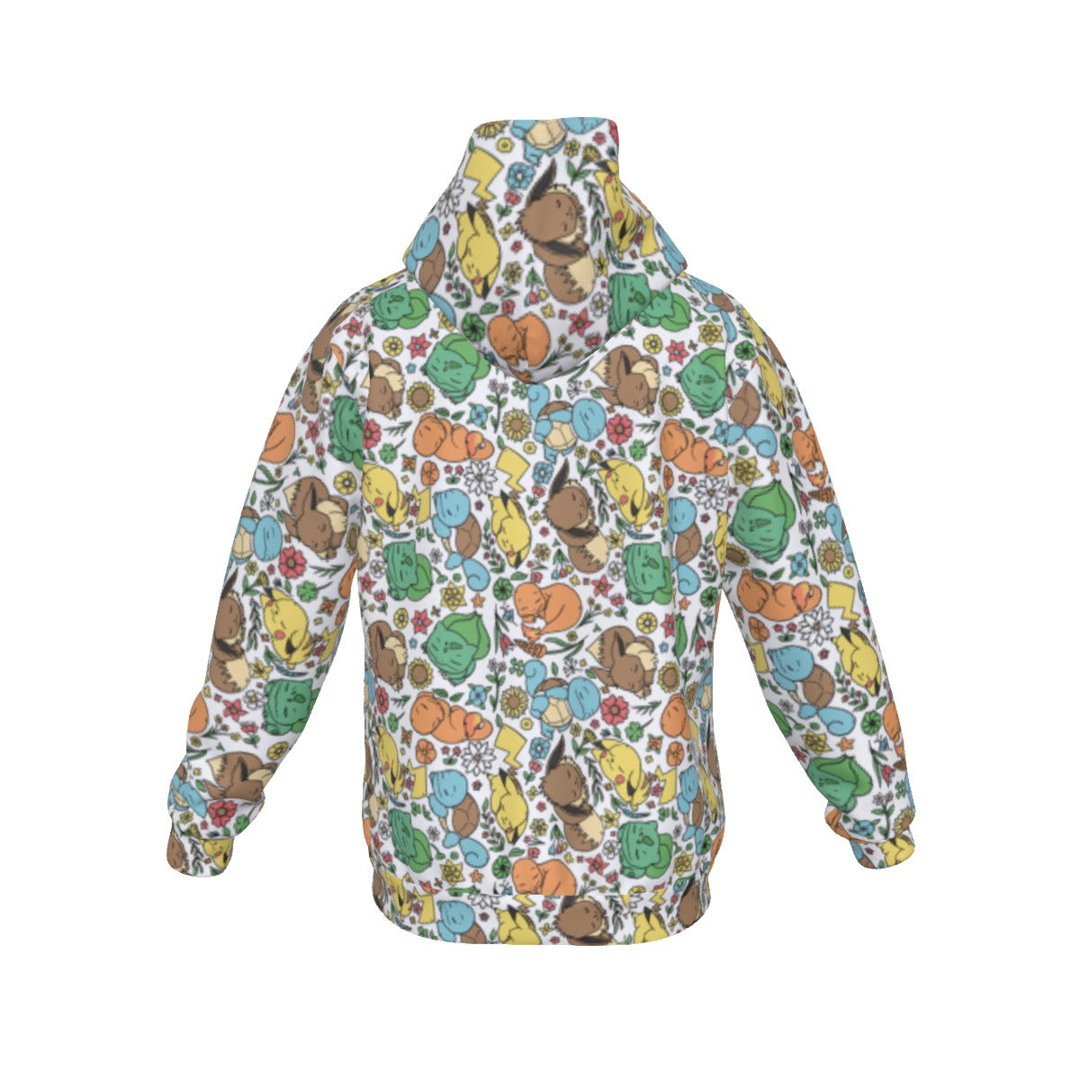 Sleeping Starters (White) Pattern Hoodie