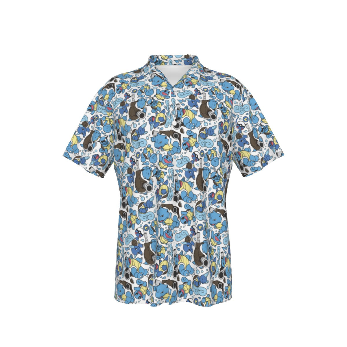 Blastoise (White) Button Shirt