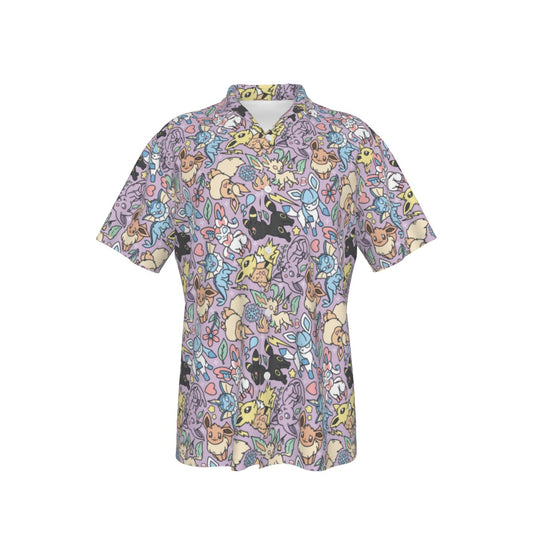 Eeveelutions (Purple) Button Shirt