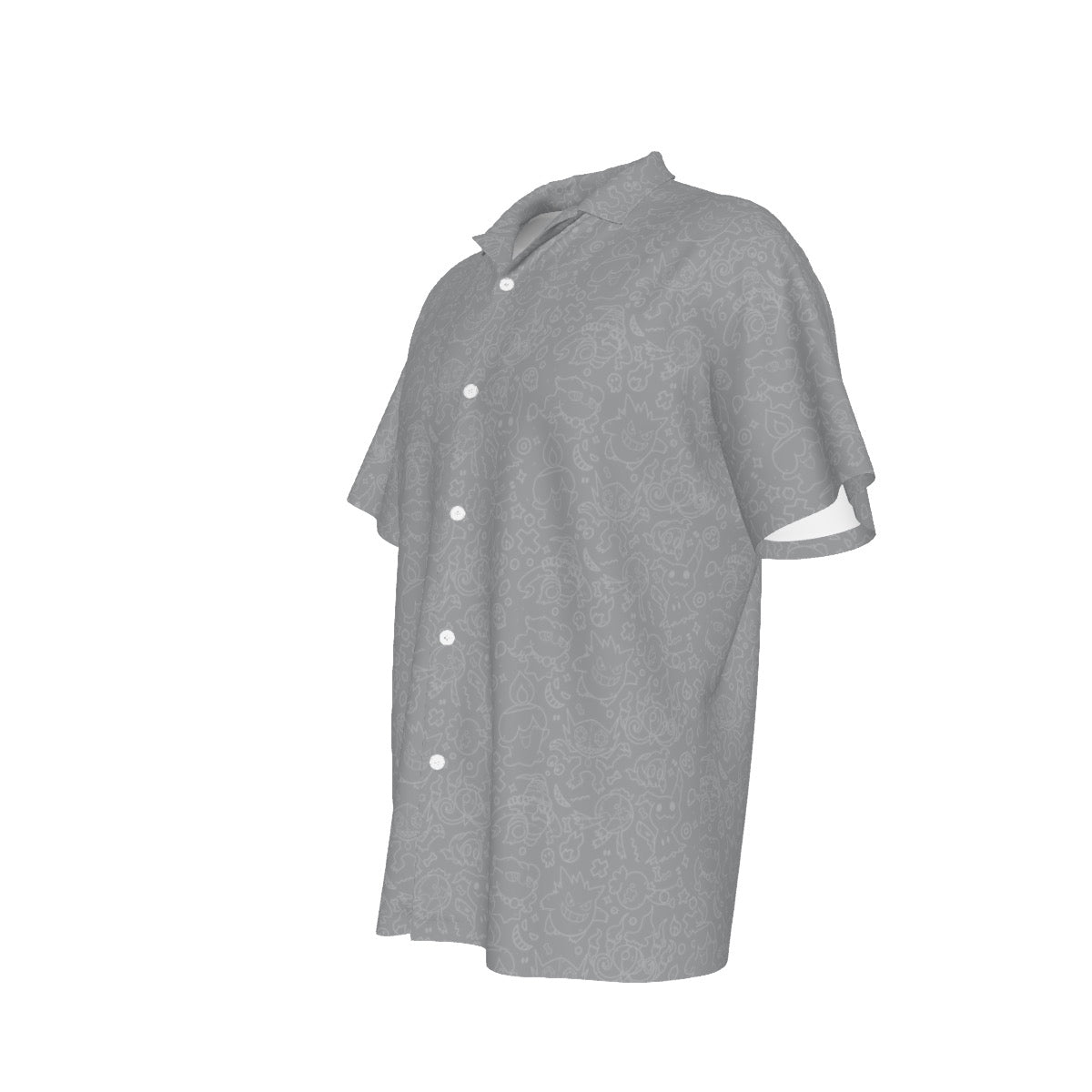 Ghost (Grey) Button Shirt