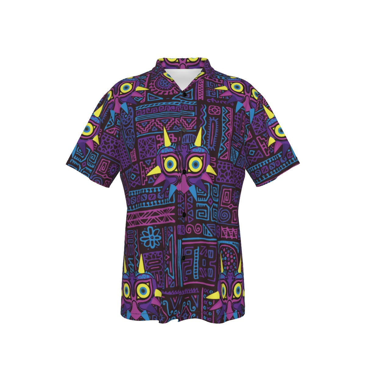 Zelda Majora’s Mask (Purple) Hawaiian Button Shirt