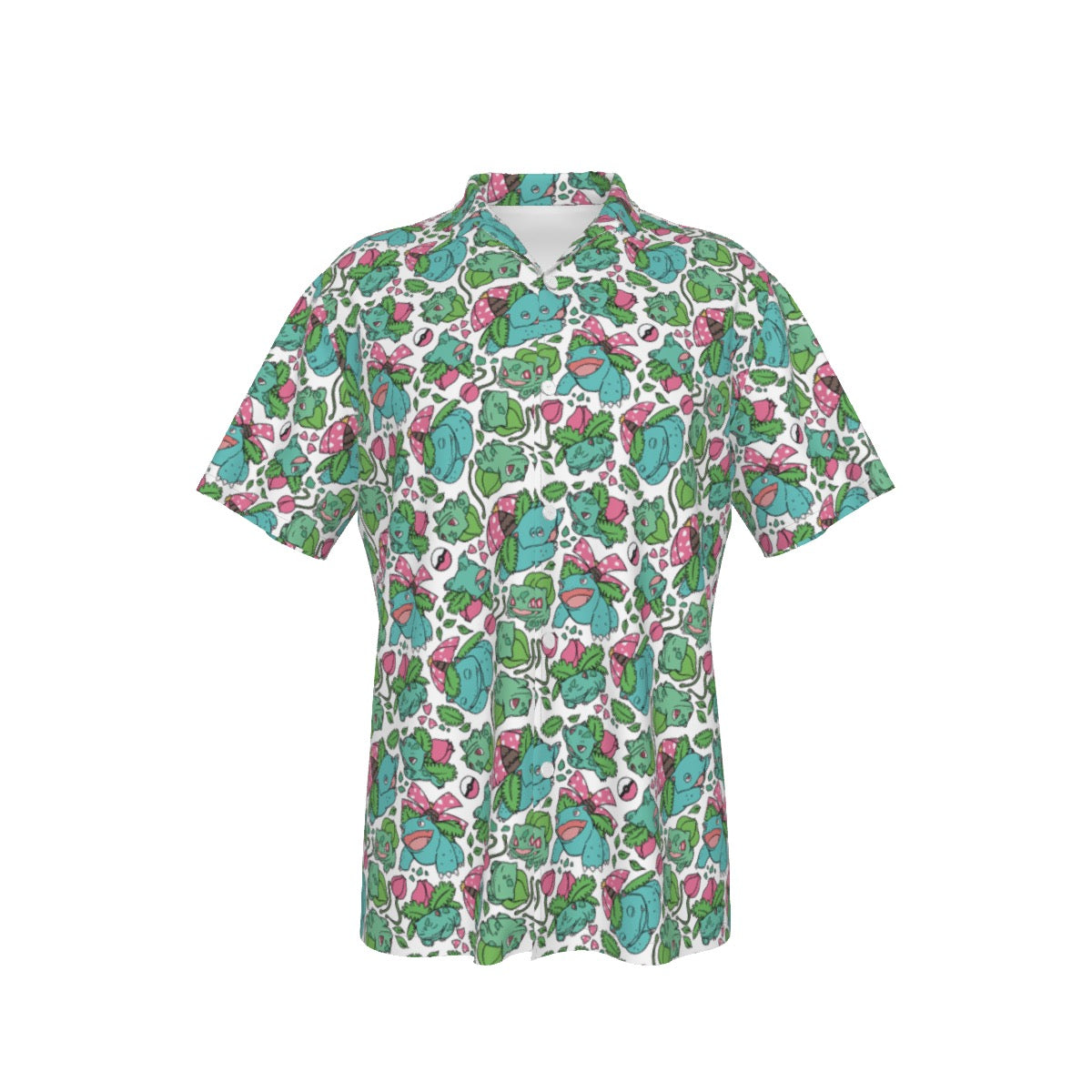 Venusaur (White) Button Shirt