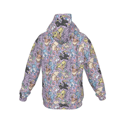 Eeveelutions (Purple) Pattern Hoodie