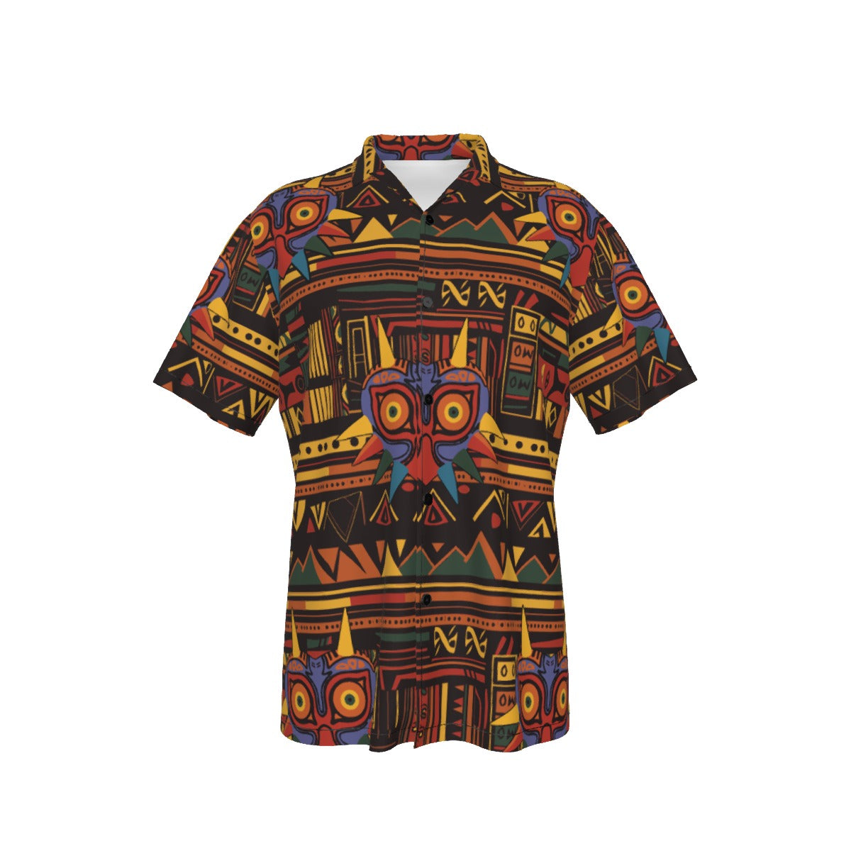 Zelda Majora’s Mask (Red) Hawaiian Button Shirt