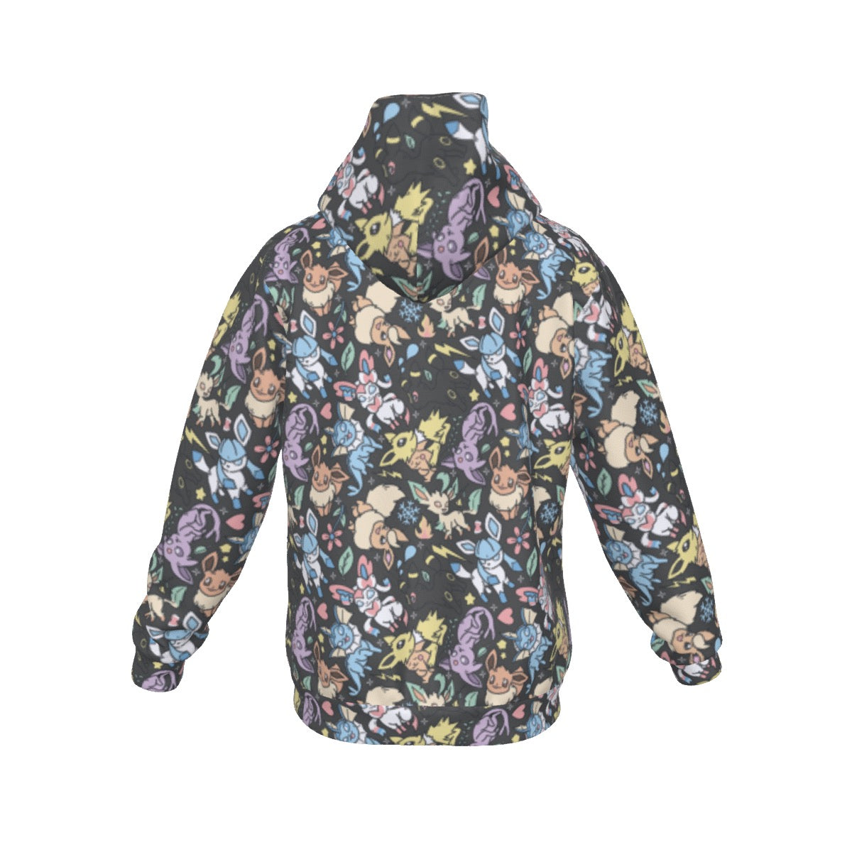 Eeveelutions (Grey) Pattern Hoodie