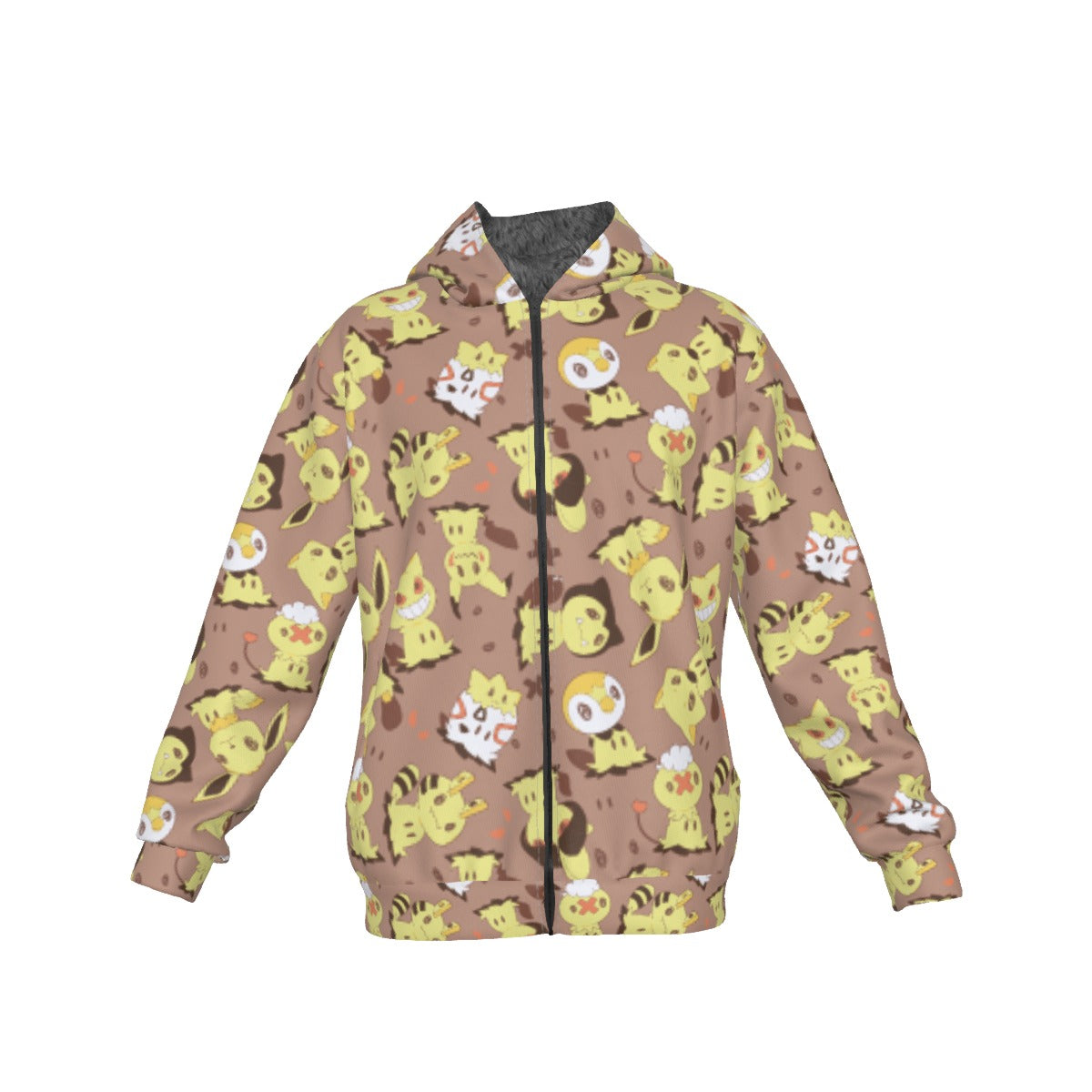 Mimikyu (Brown) Pattern Hoodie