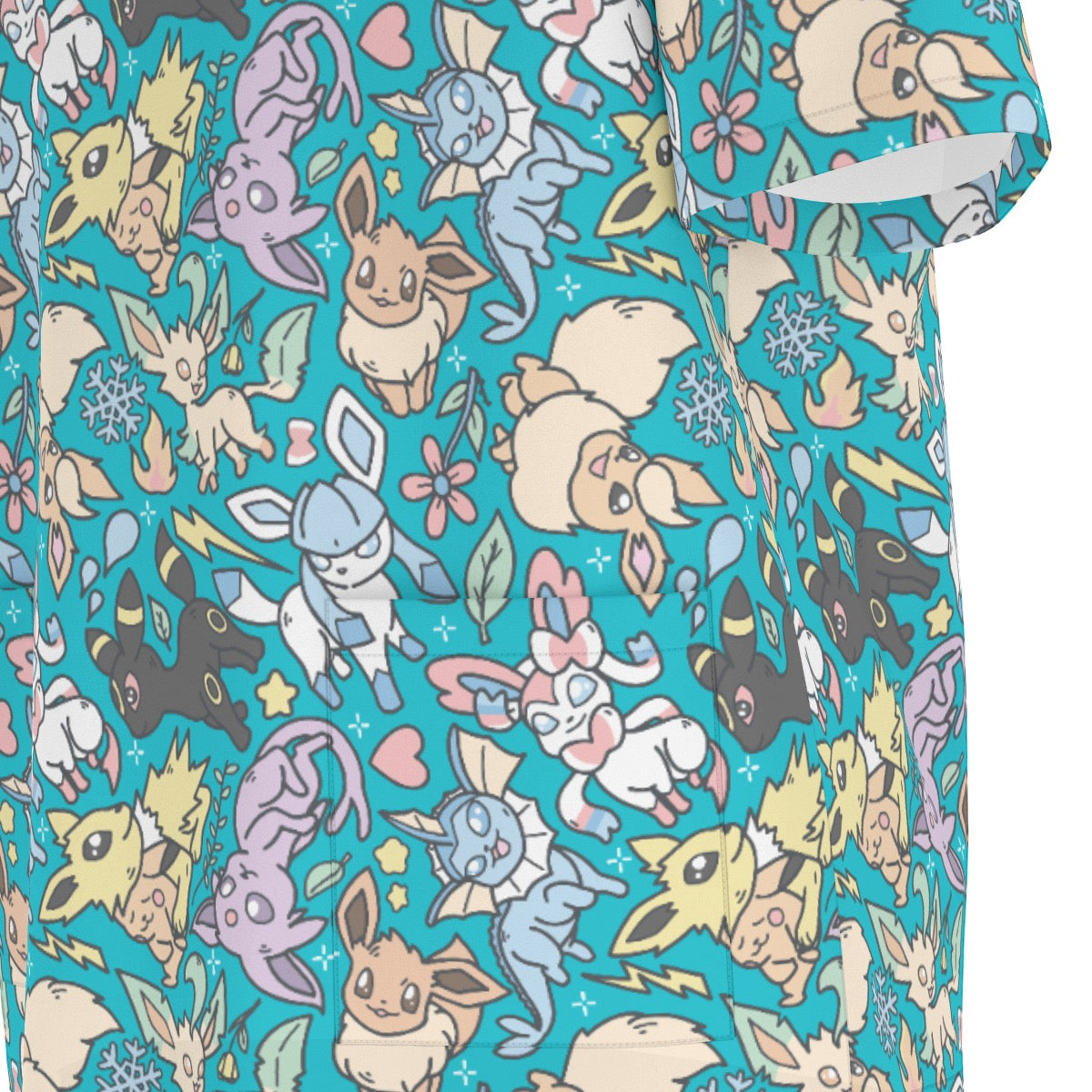 Eeveelution (Teal) Scrubs