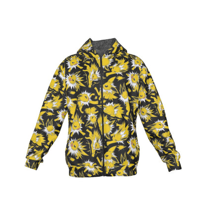 Jolteon (Black) Pattern Hoodie