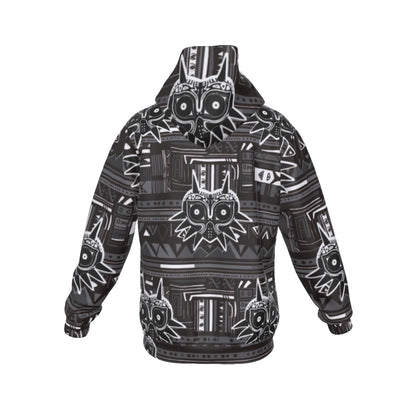 Zelda Majora’s Mask (Black) Pattern Hoodie