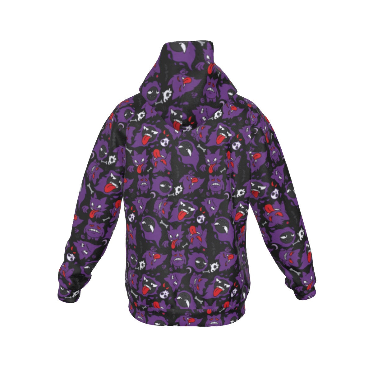 Gengar (Black) Pattern Hoodie