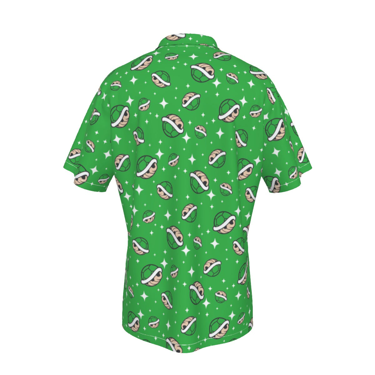 Mario Shells (Green) Hawaiian Button Shirt