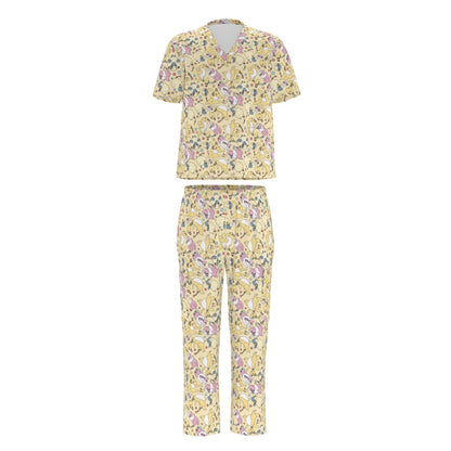 All-Over Print Unisex Scrub Set With Six Pocket