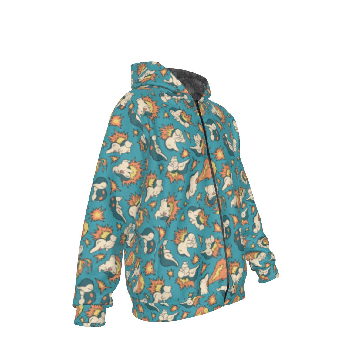 Cyndaquil Pattern Hoodie