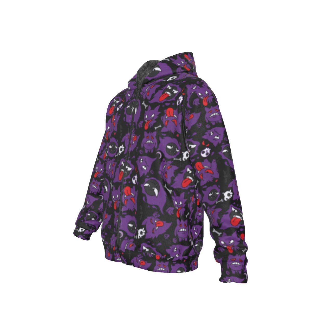 Gengar (Black) Pattern Hoodie