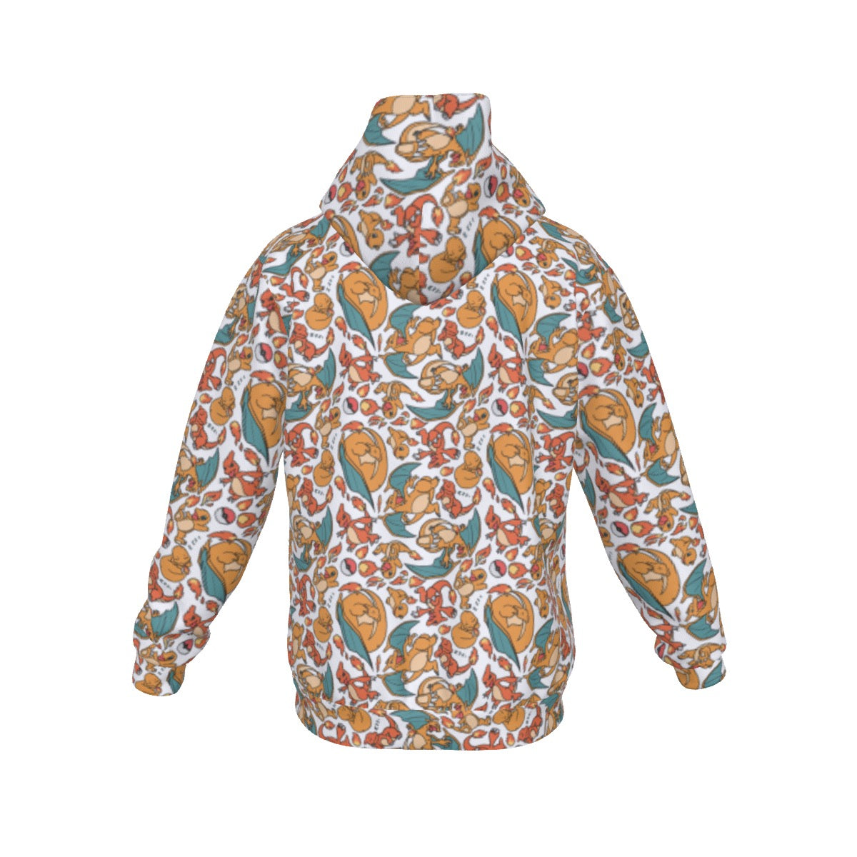 Charizard (White) Pattern Hoodie