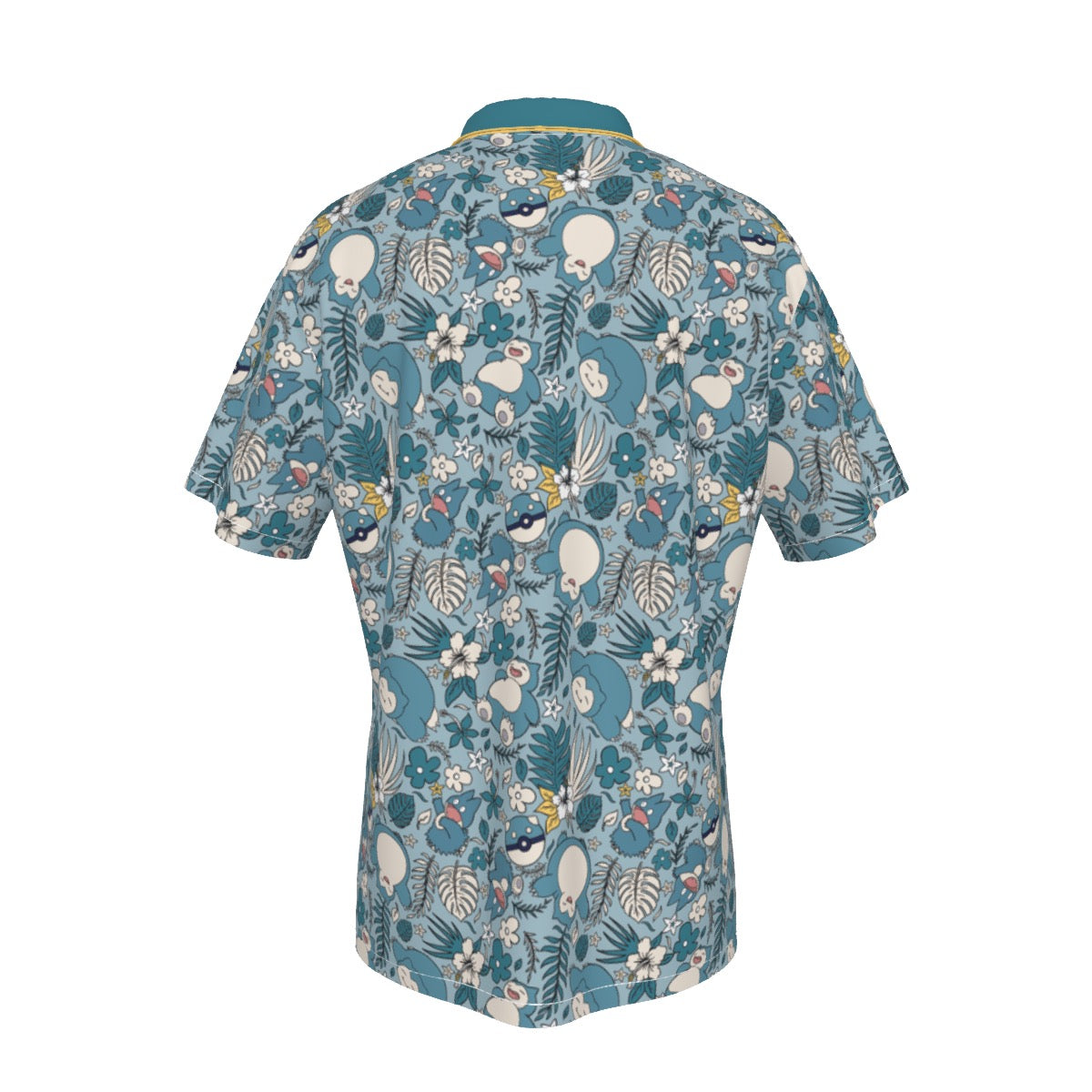 Snorlax Hawiian Button Shirt