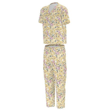 All-Over Print Unisex Scrub Set With Six Pocket