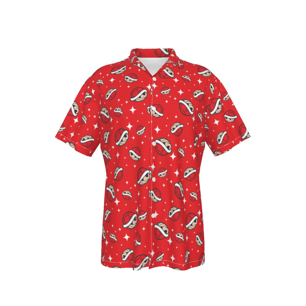 Mario Shells (Green) Hawaiian Button Shirt